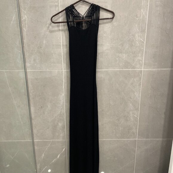 Club Monaco- Black Gown. XS - Picture 1 of 4